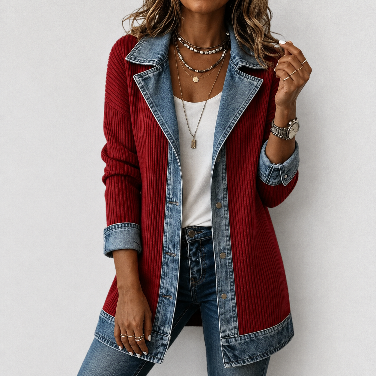 Sheridan™ | Denim Knit Jacket