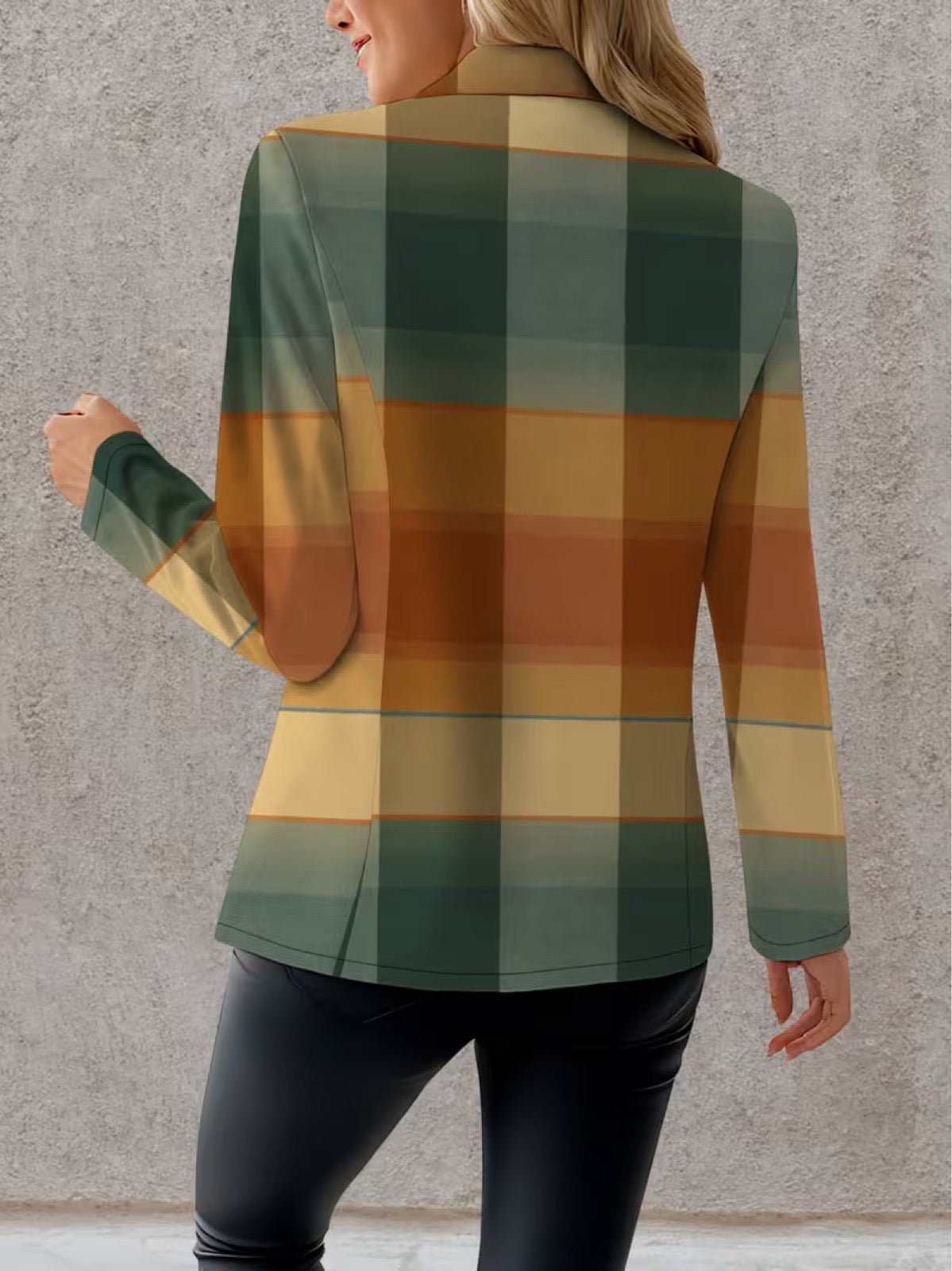 Leocadie™ | Gradient Check Blazer