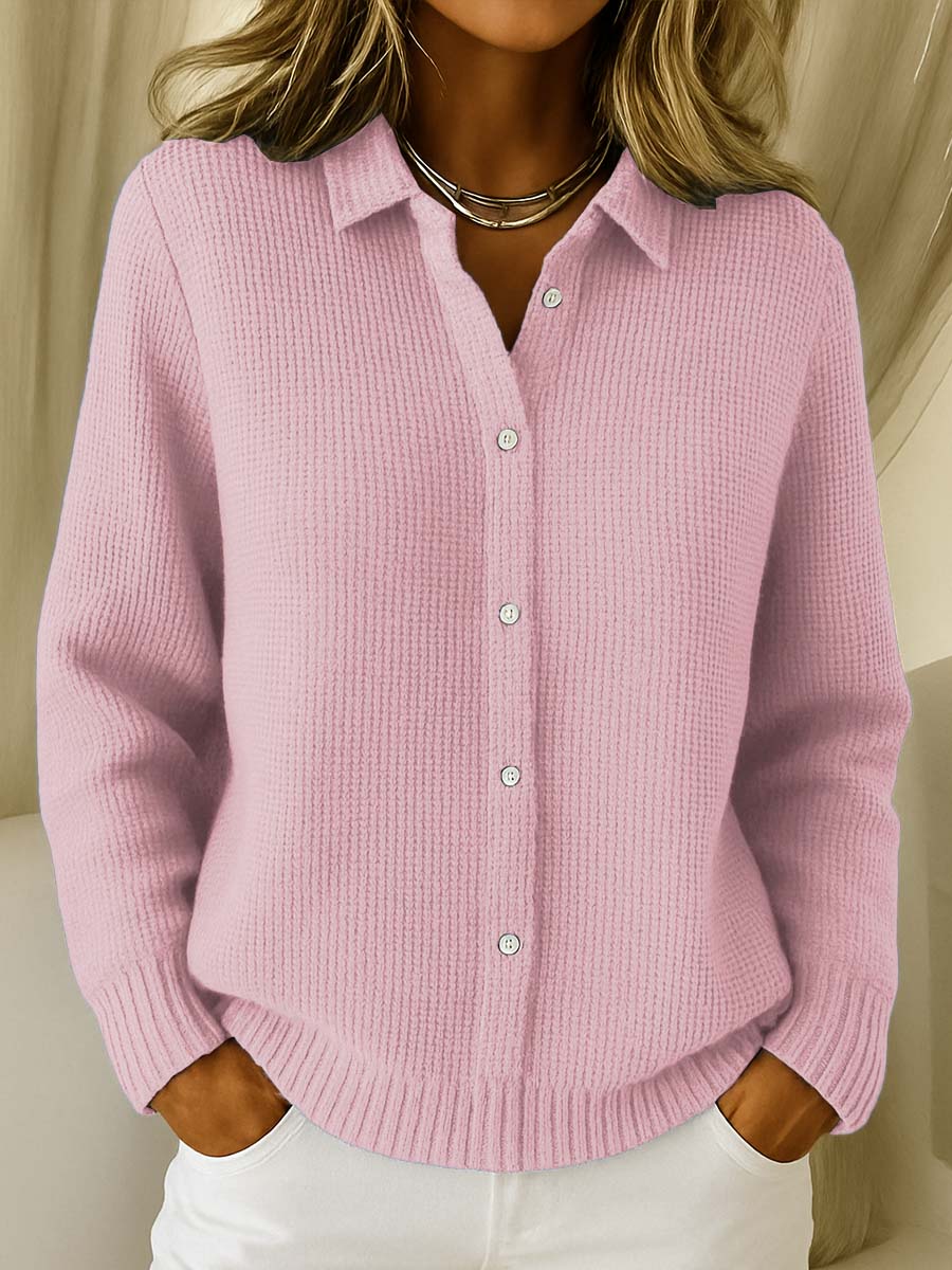 Annika™ | Classic Collared Button-Front Cardigan