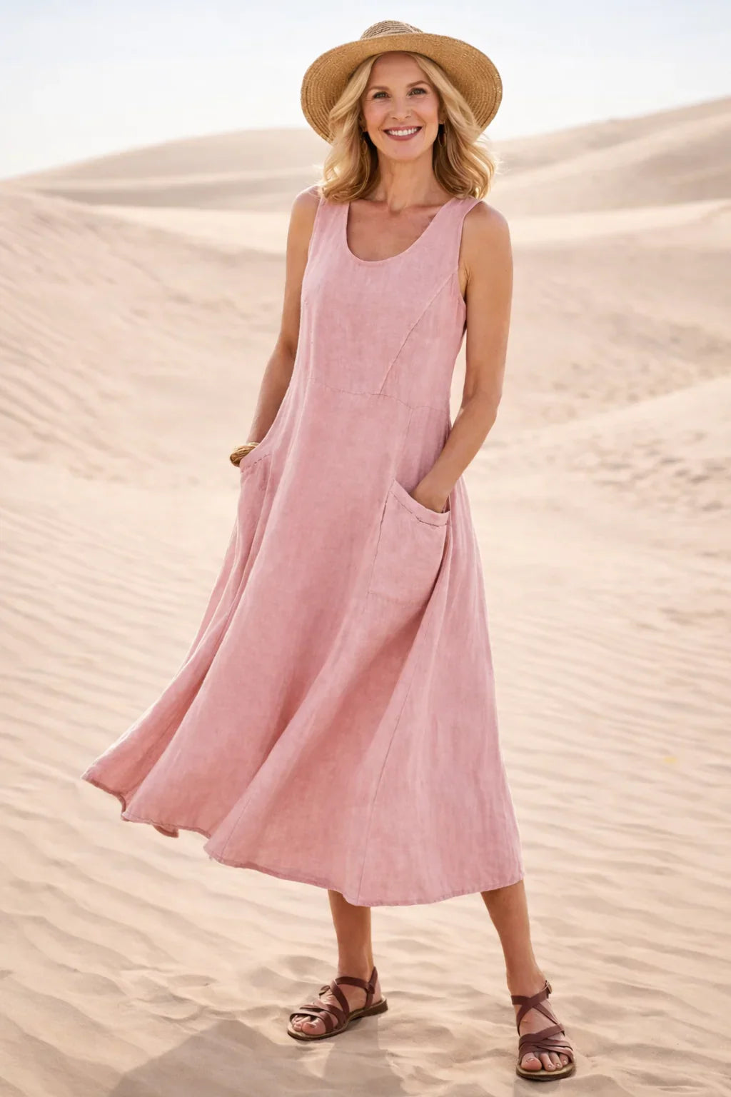 Calantha™ | Comfortable A-Line Midi Dress