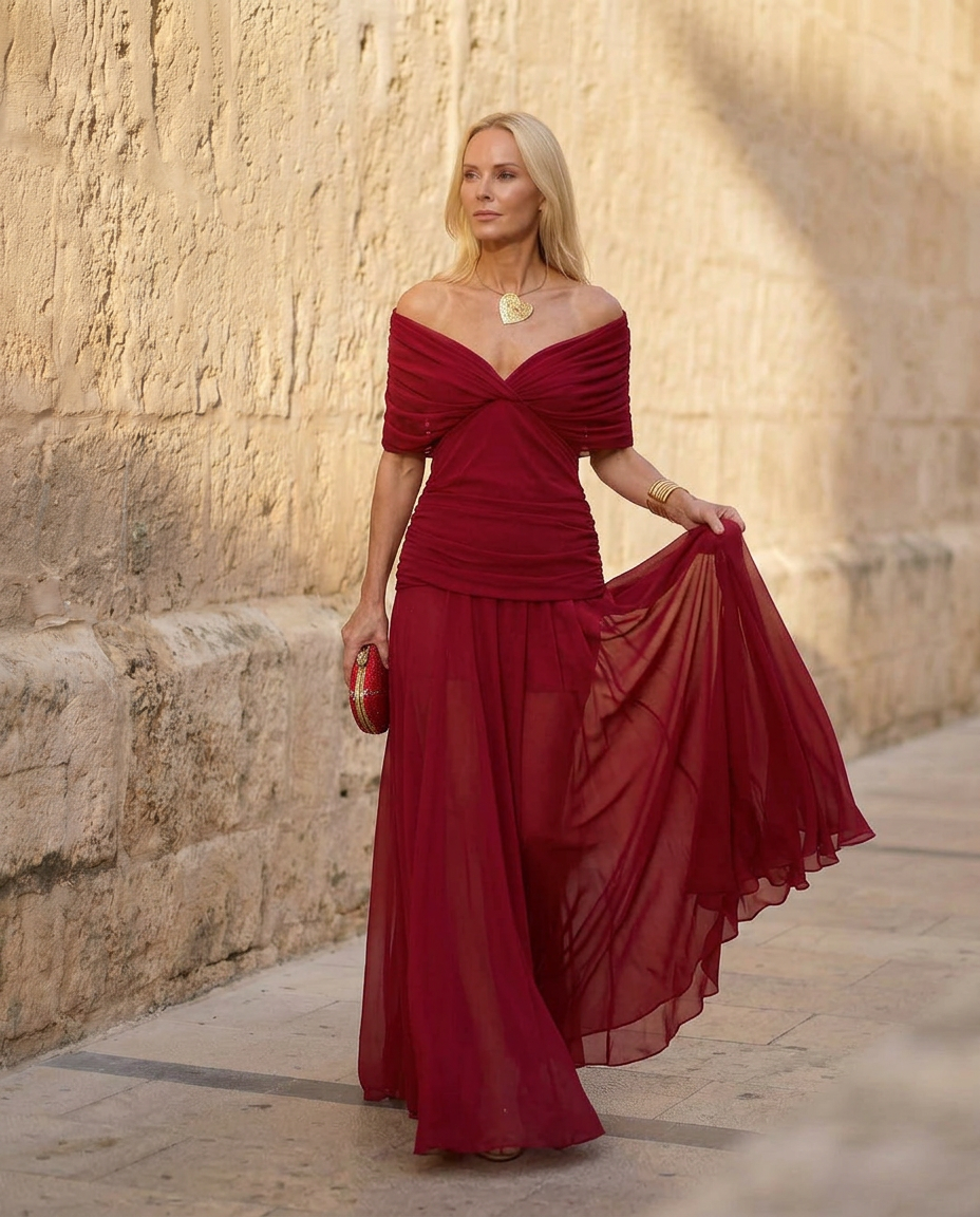 Aceline™ | Elegant Long Dress