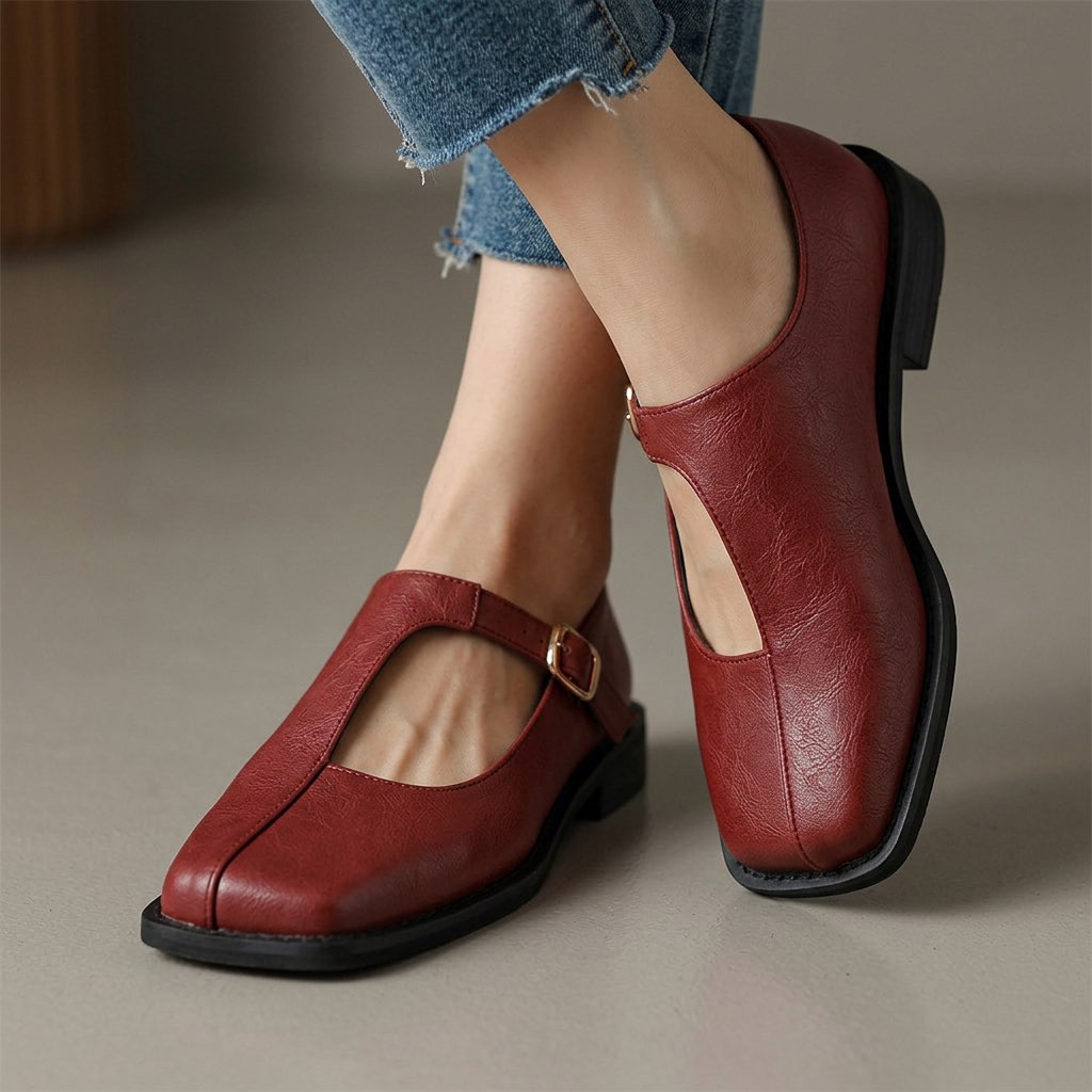 Ottavia™ | Comfort T-Strap Flats