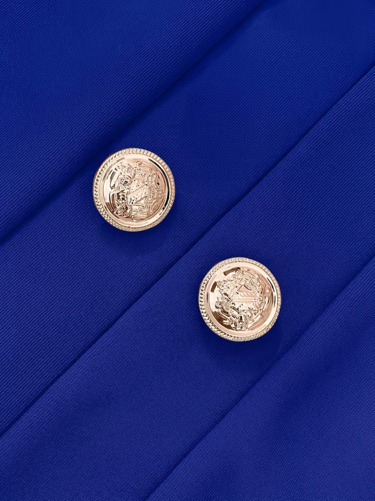 Marcheline™ | Gold Button Blazer