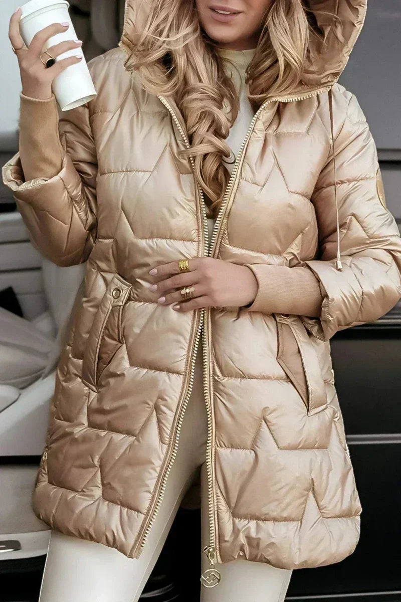 Devonna™ | Long Warm Quilted Jacket