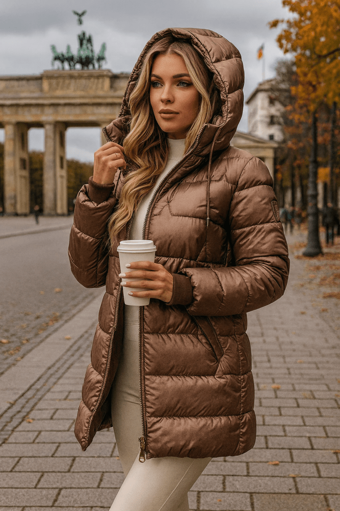 Devonna™ | Long Warm Quilted Jacket