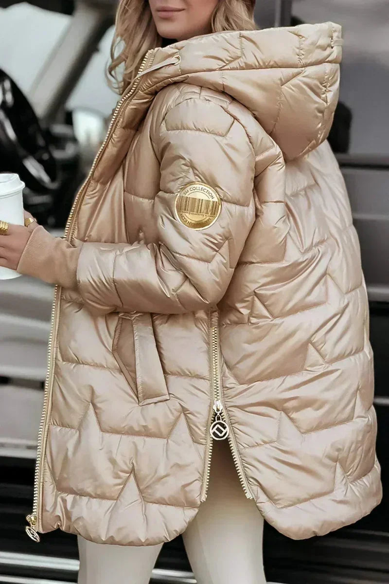 Devonna™ | Long Warm Quilted Jacket