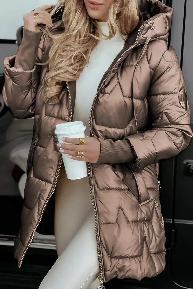 Devonna™ | Long Warm Quilted Jacket
