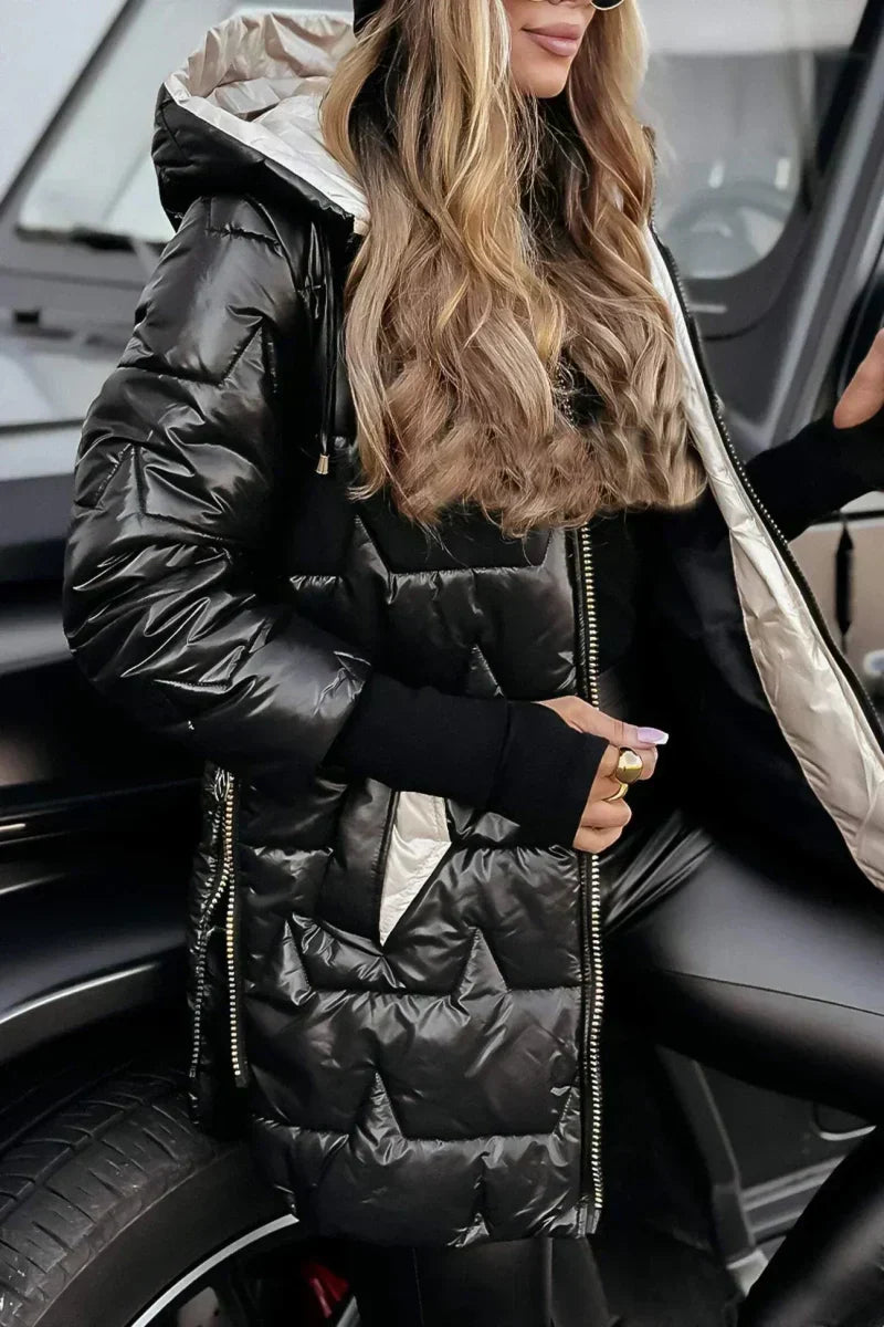 Devonna™ | Long Warm Quilted Jacket