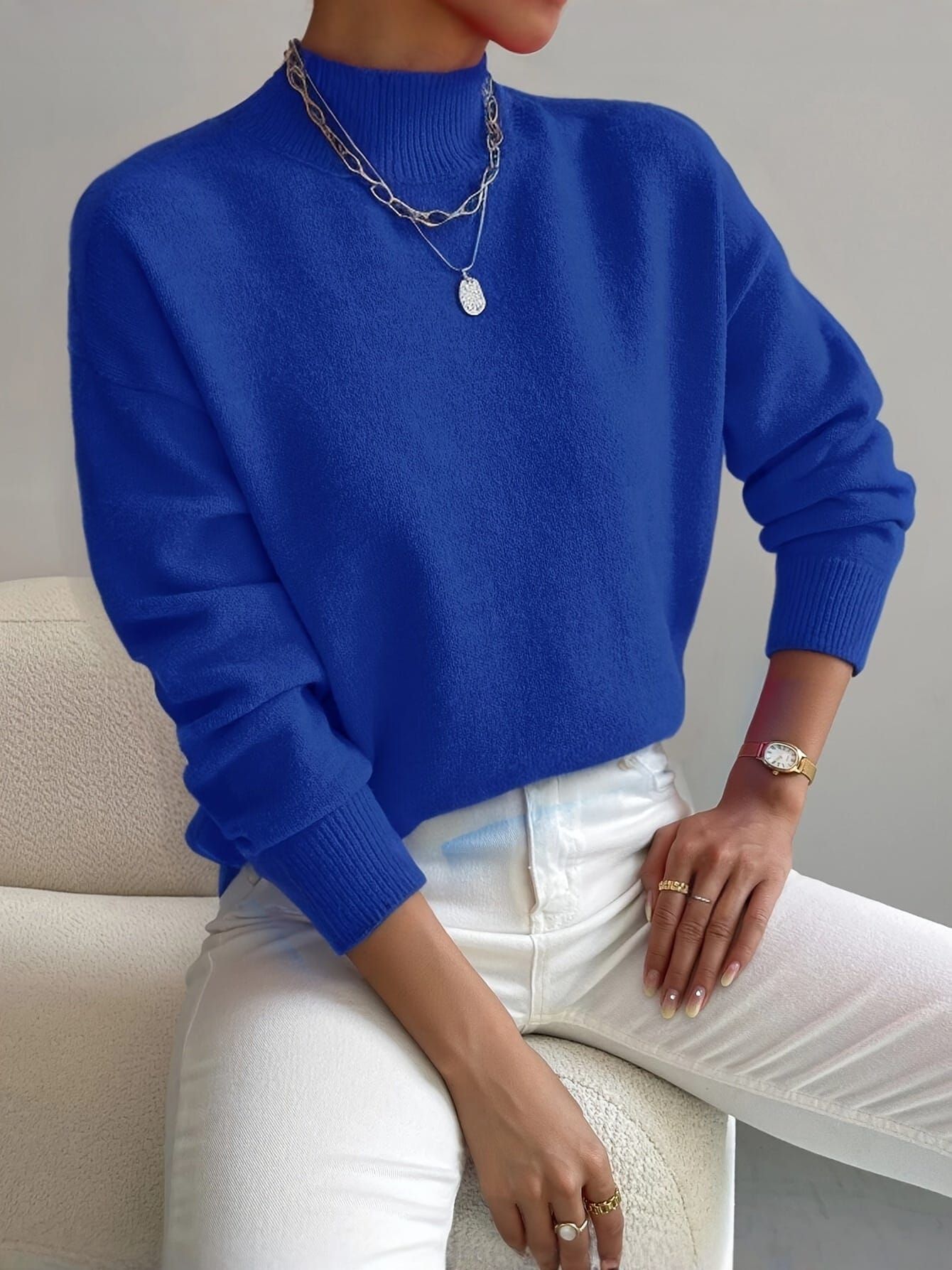 Jorvette™ | Mock Neck Sweater