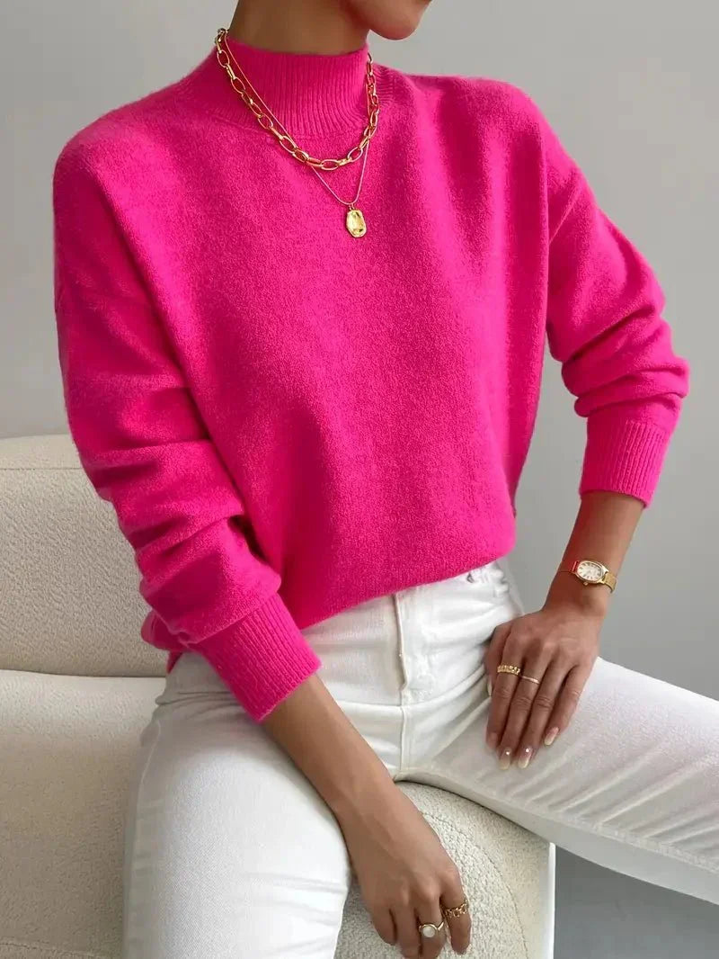 Belvaine™ | Mock Neck Sweater