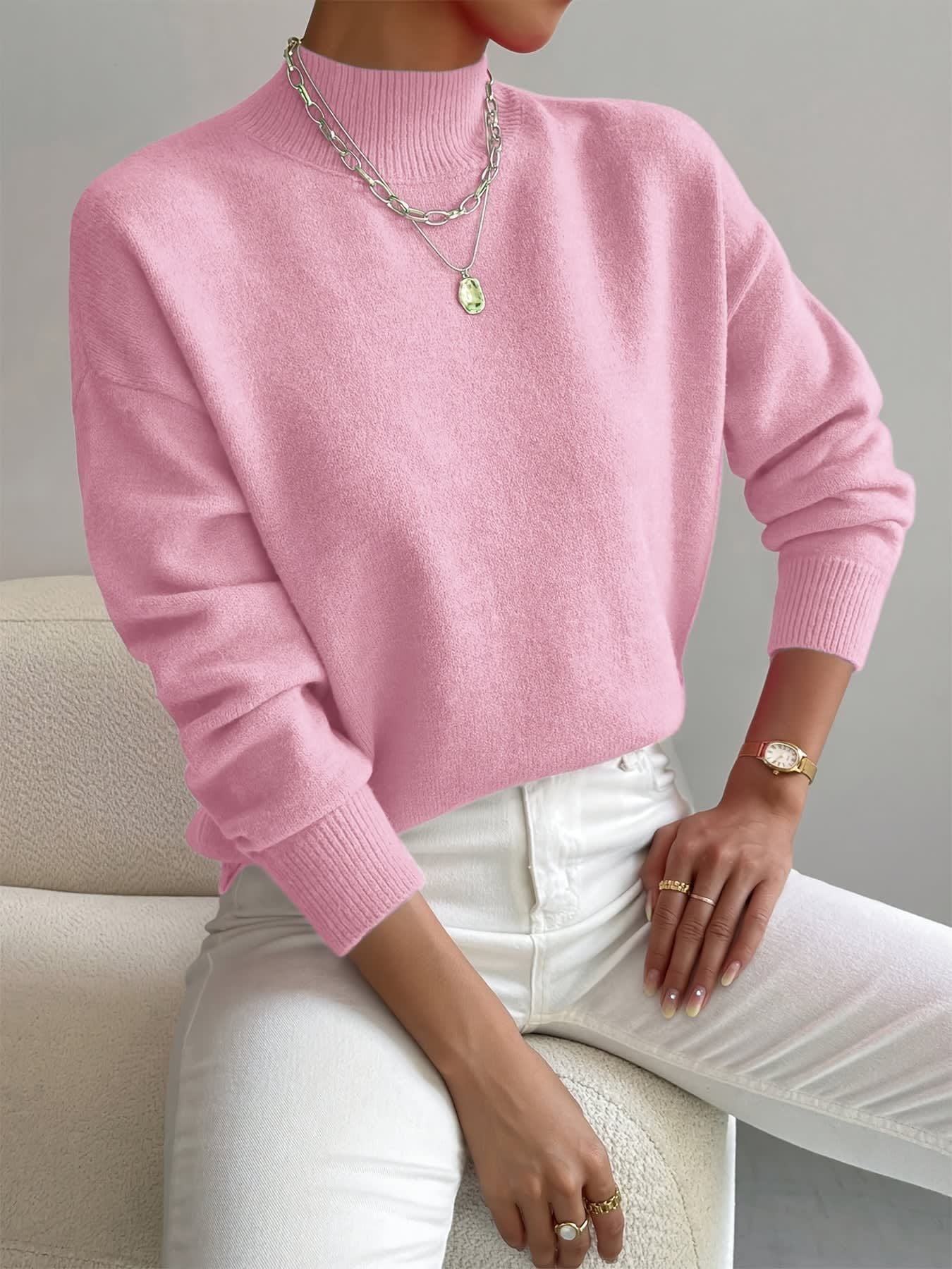 Jorvette™ | Mock Neck Sweater