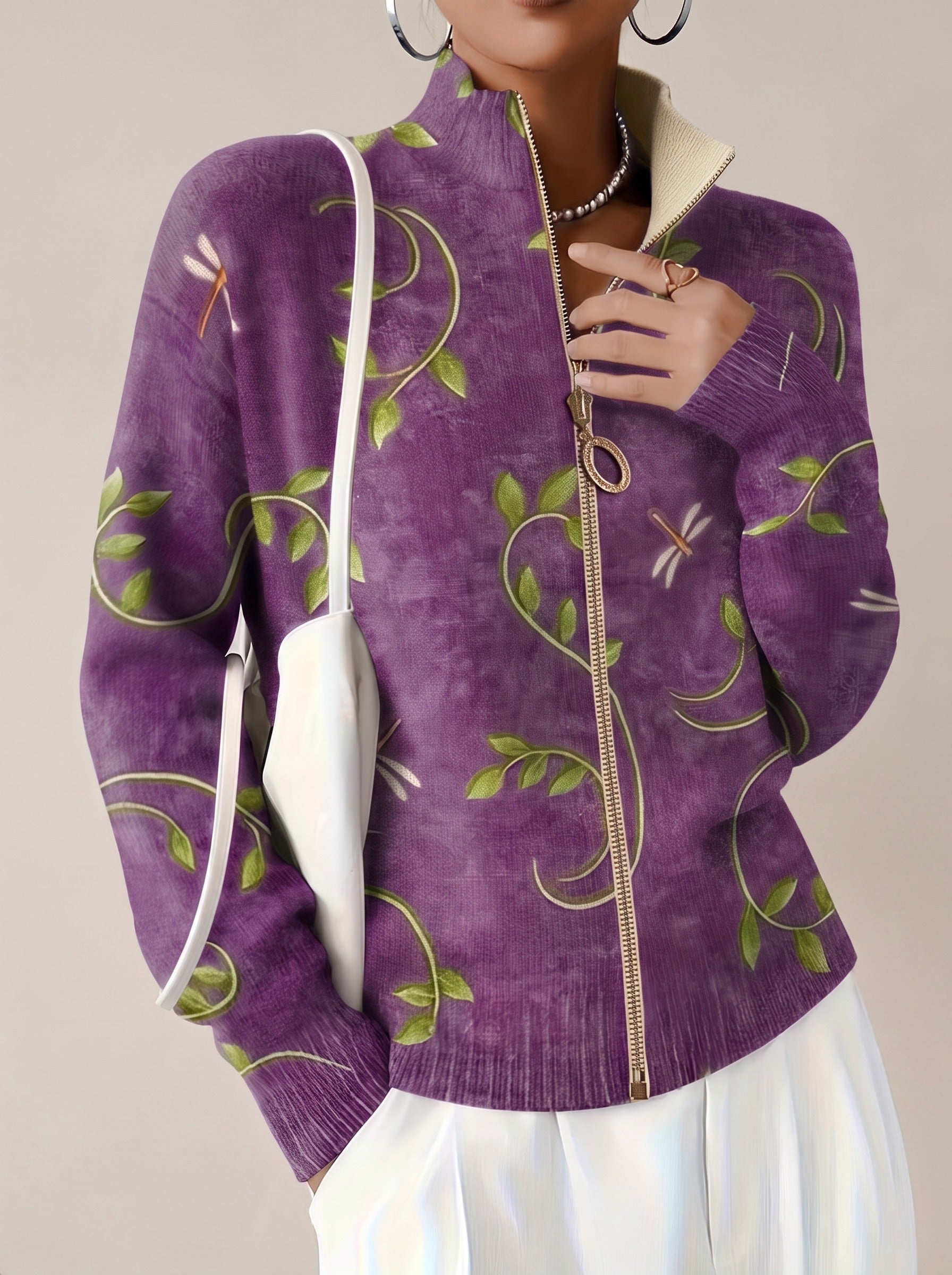 Merrow™ | Dragonfly Vine Zip Cardigan