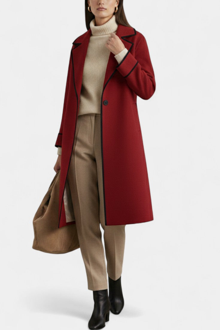 Dawnbury™ | Wide-Collar Statement Coat