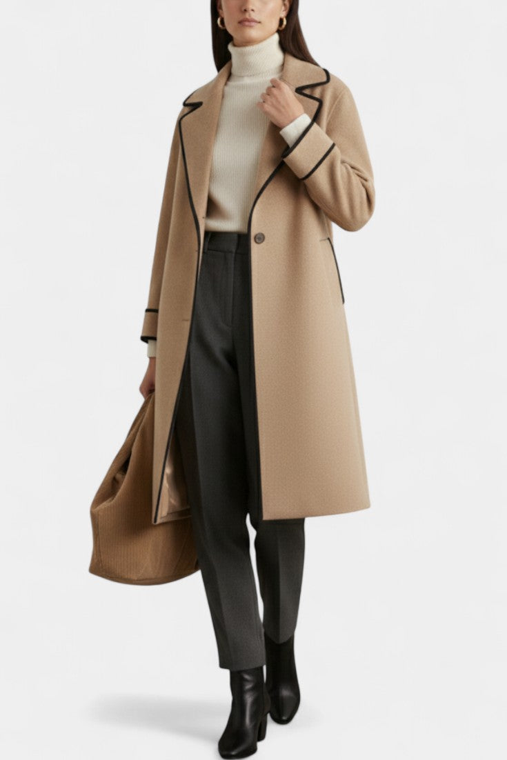 Dawnbury™ | Wide-Collar Statement Coat
