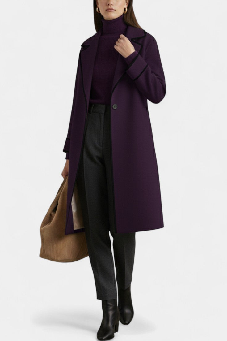 Dawnbury™ | Wide-Collar Statement Coat