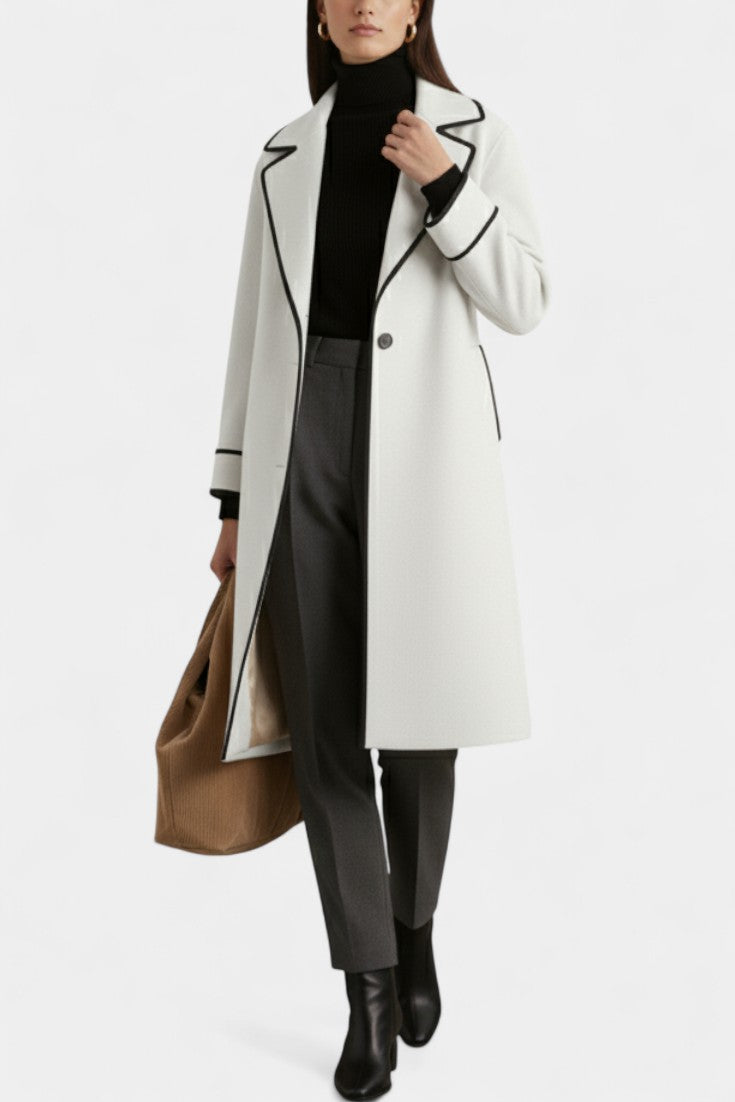 Dawnbury™ | Wide-Collar Statement Coat