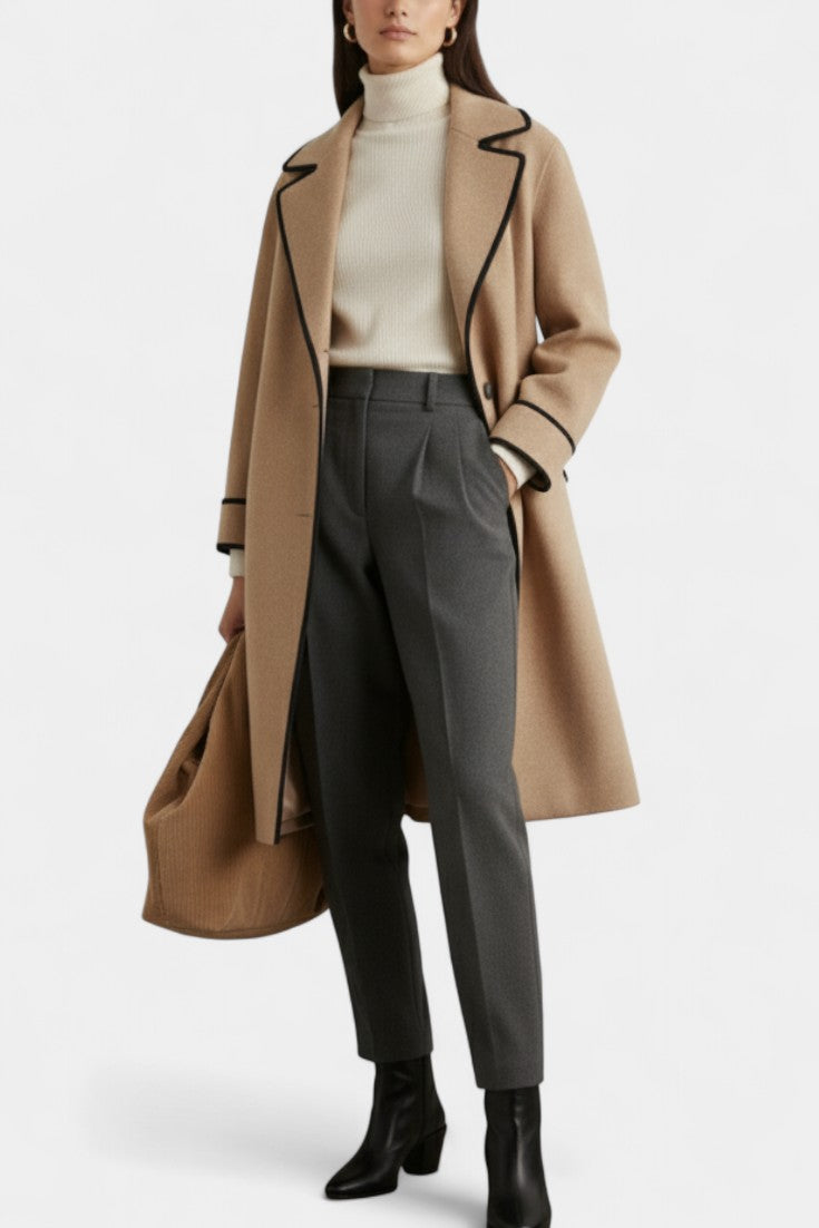 Dawnbury™ | Wide-Collar Statement Coat