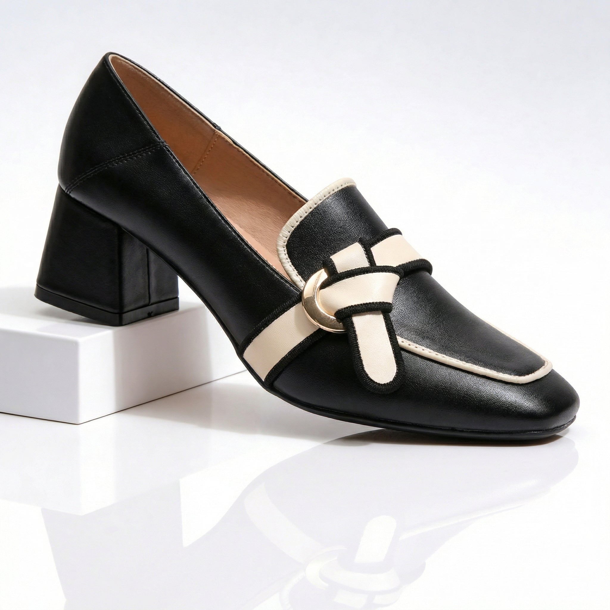 Bexara™ | Outline Loafer Heels