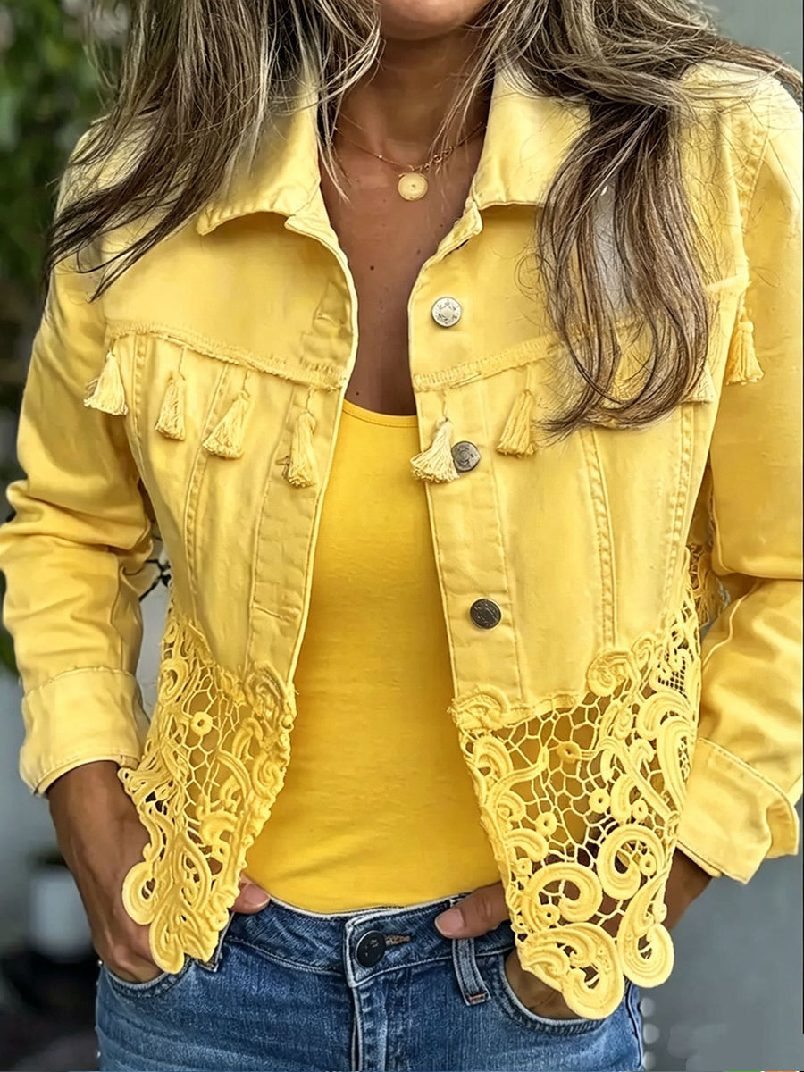 Kambria™ | Fringe & Lace Jacket