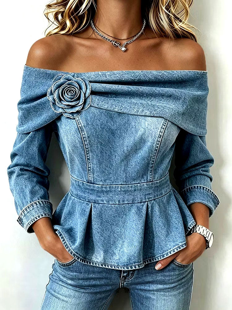 Dahlia™ | Off-Shoulder Peplum Top