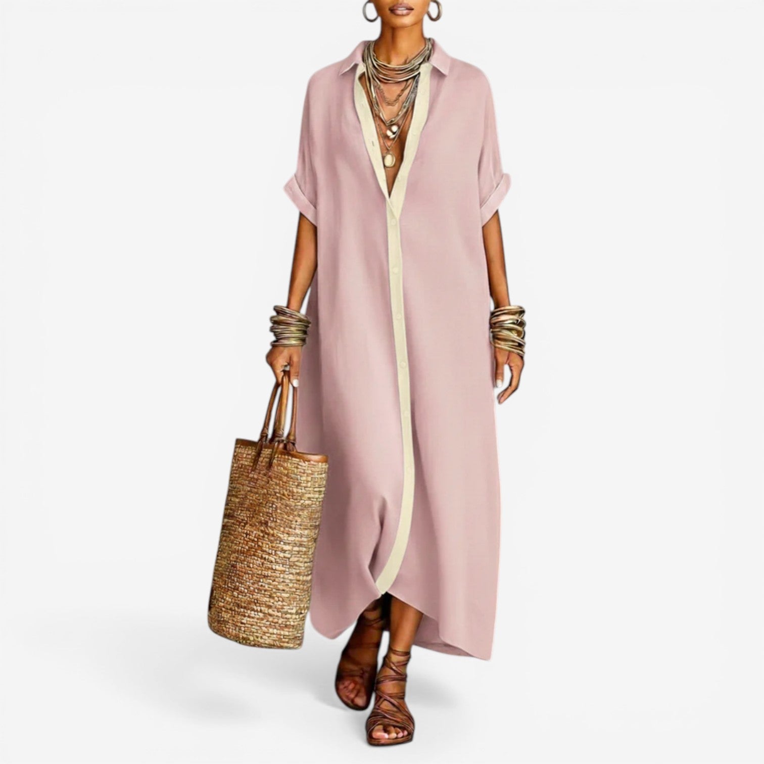 Nadège™ | Effortless Shirt Dress