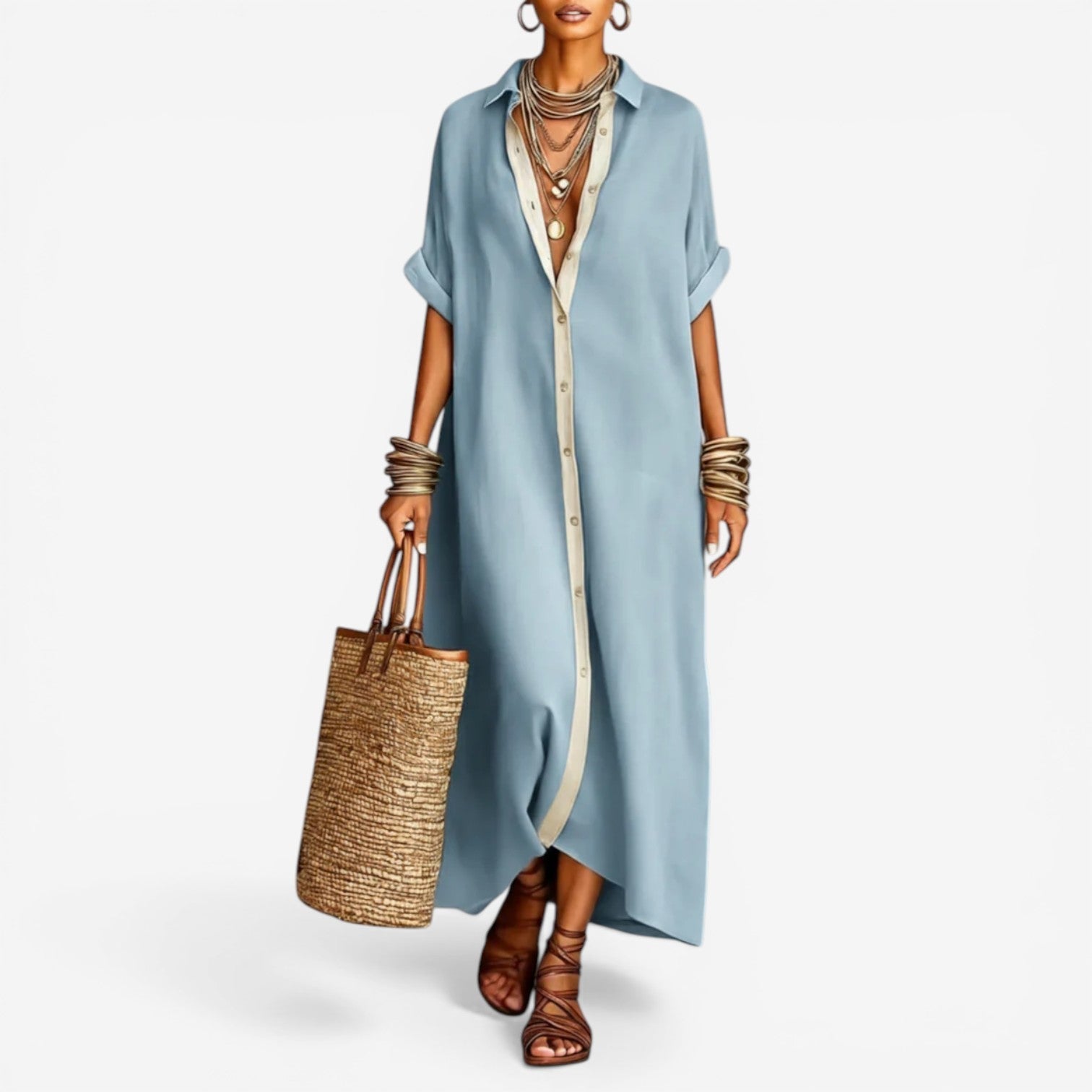 Nadège™ | Effortless Shirt Dress