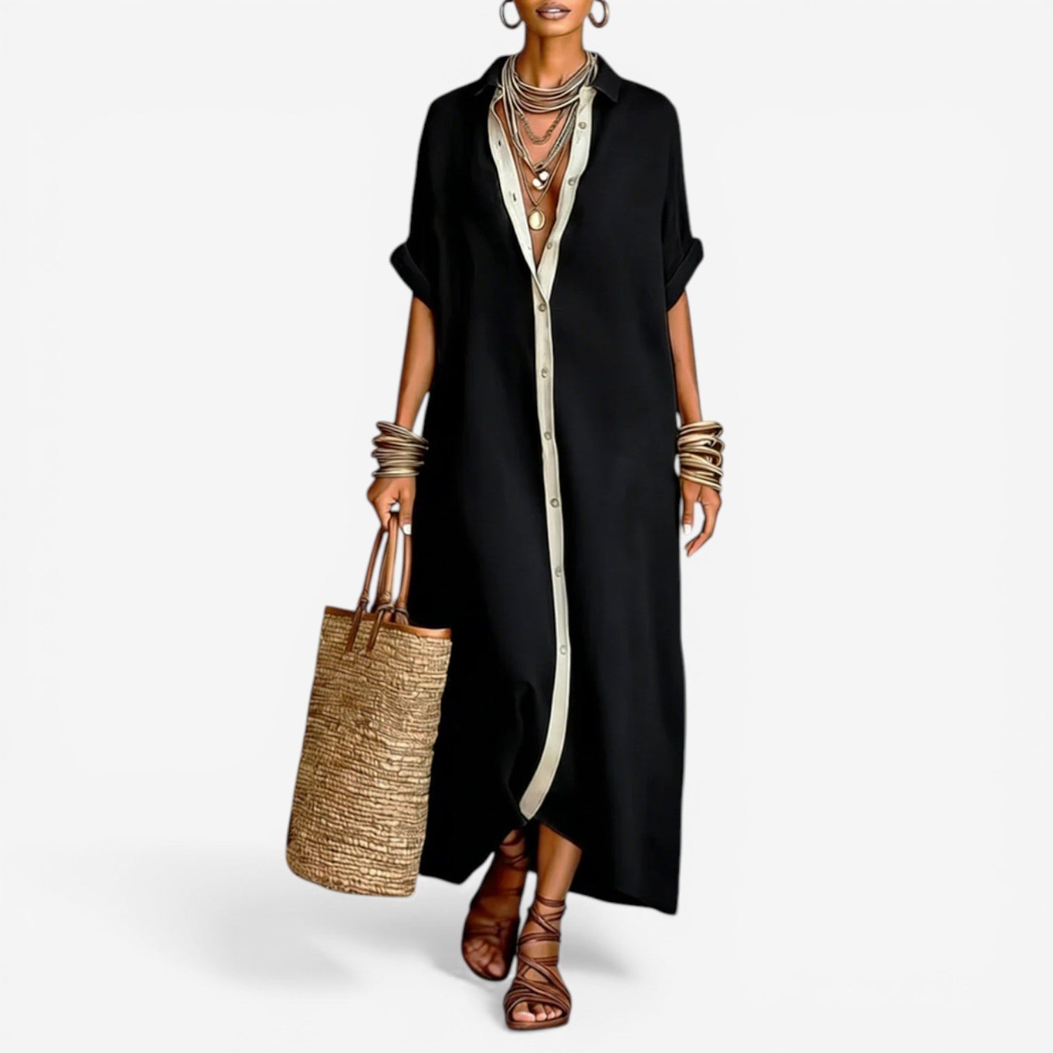 Nadège™ | Effortless Shirt Dress