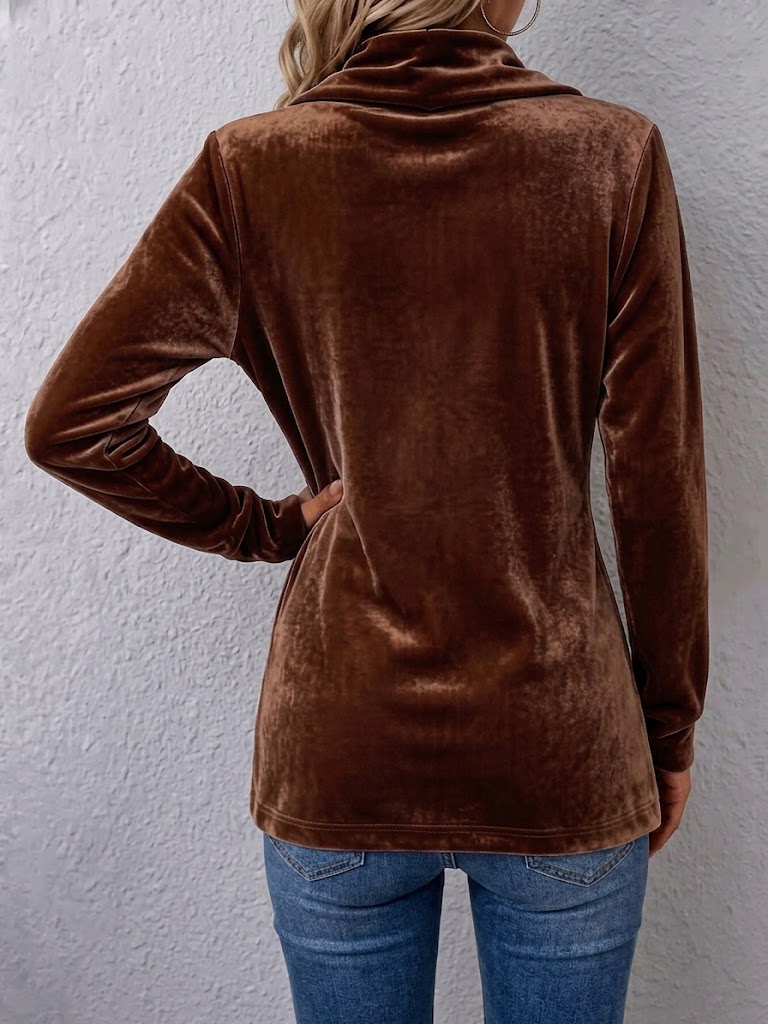 Women's Vintage Lapel Button-Accent Long Sleeve Open Front Jacket