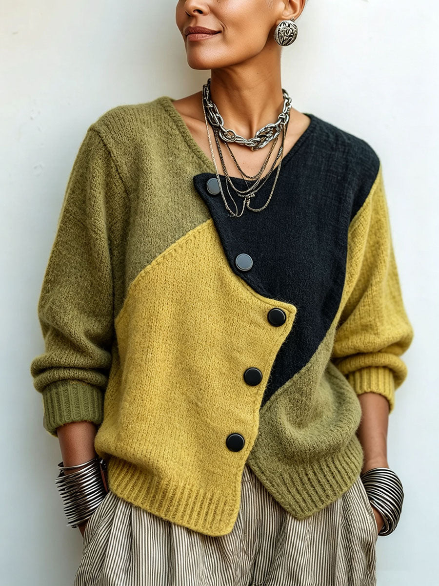 Hannah | Artisti Cozy Asymmetric Sweater
