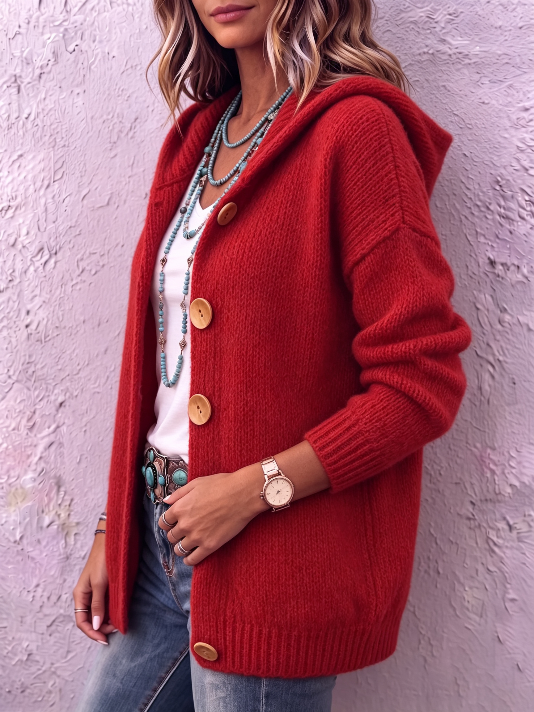 Adriana™ | Hooded Knit Cardigan