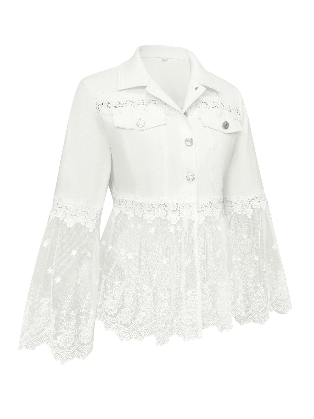 Women's Lace-Panel Jacket