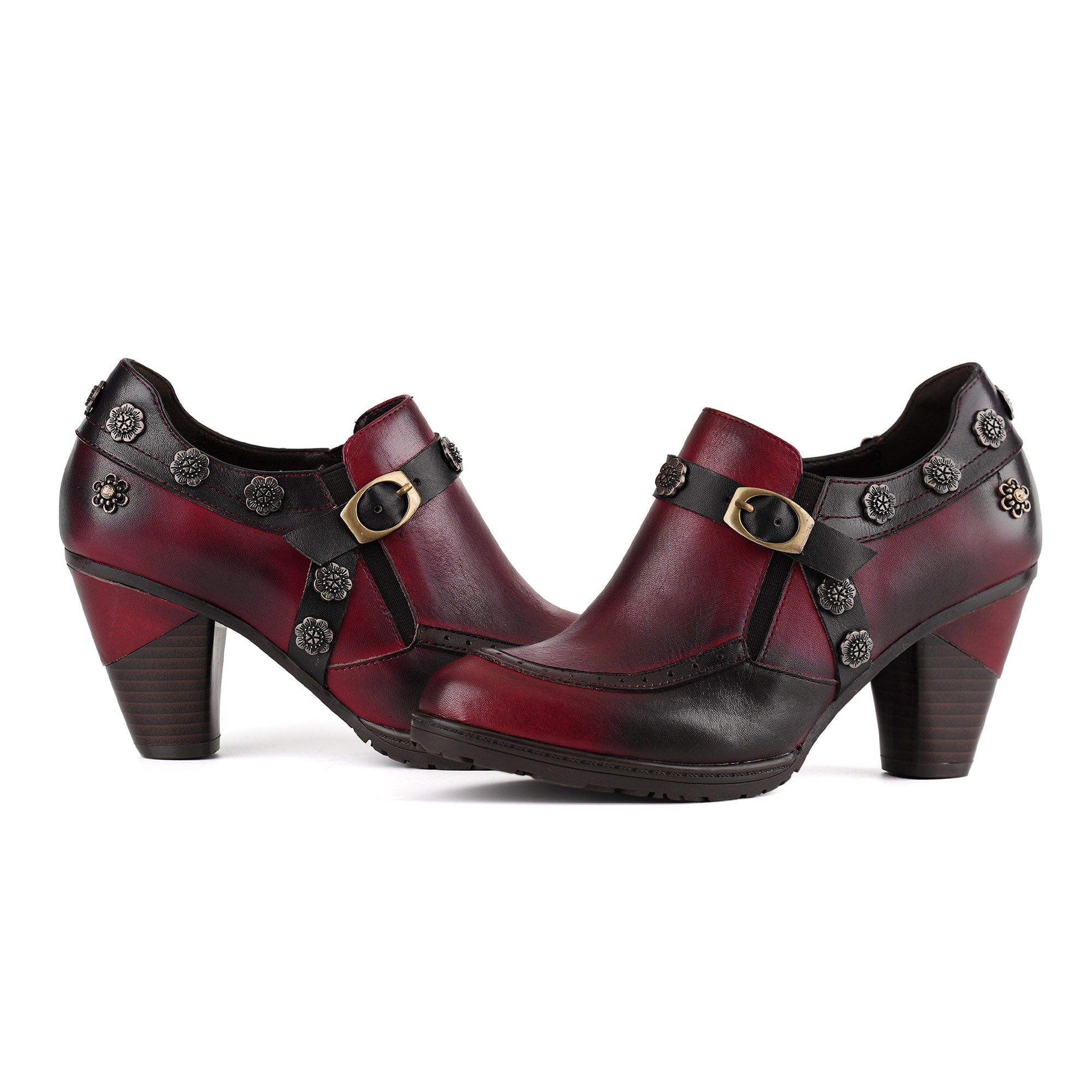 Jocette™ | Vintage Floral Heeled Bootie