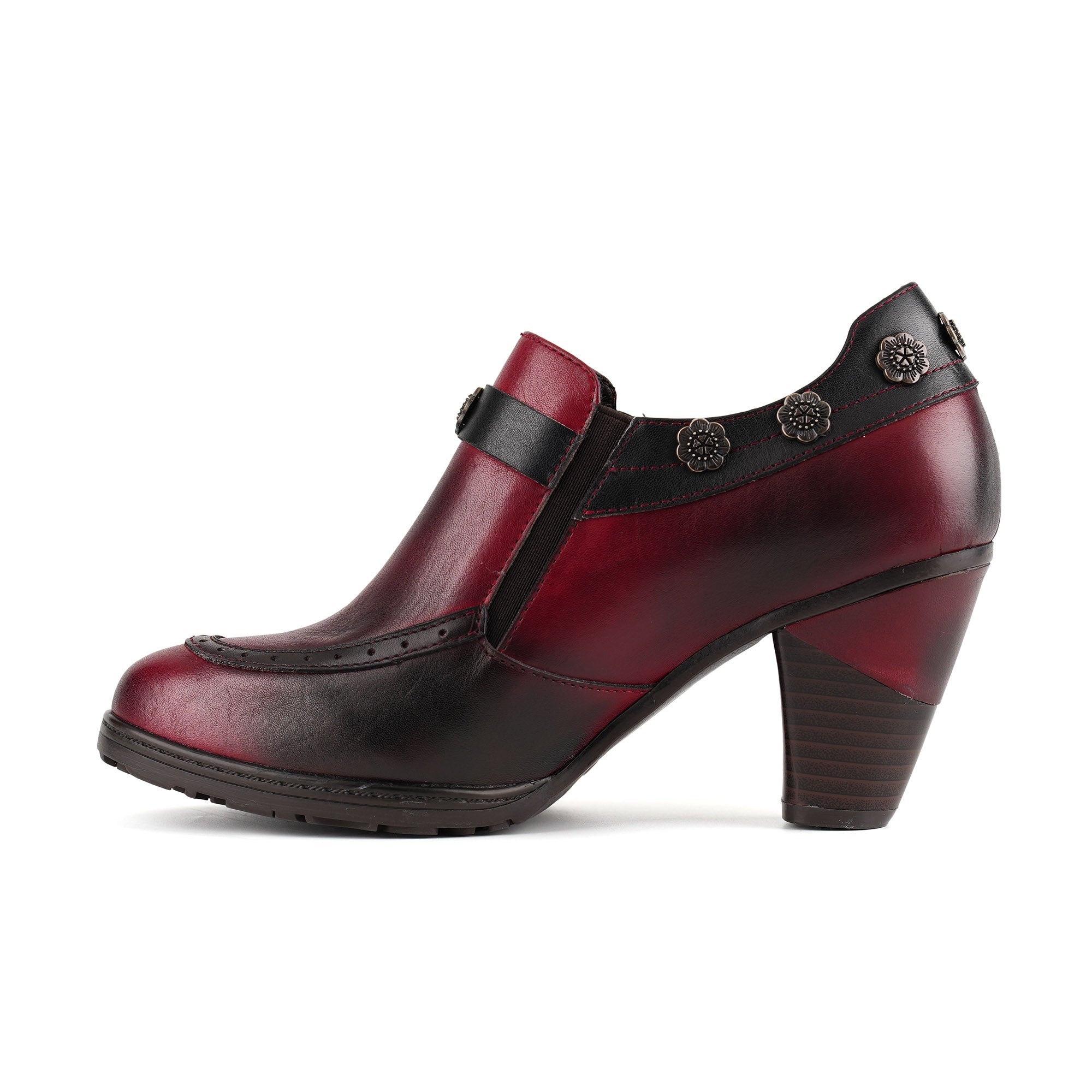 Jocette™ | Vintage Floral Heeled Bootie