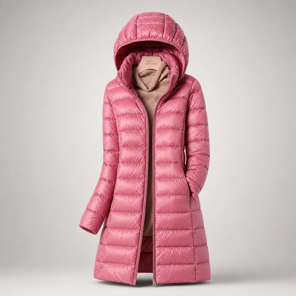 Olivette™ | Long Hooded Puffer Coat