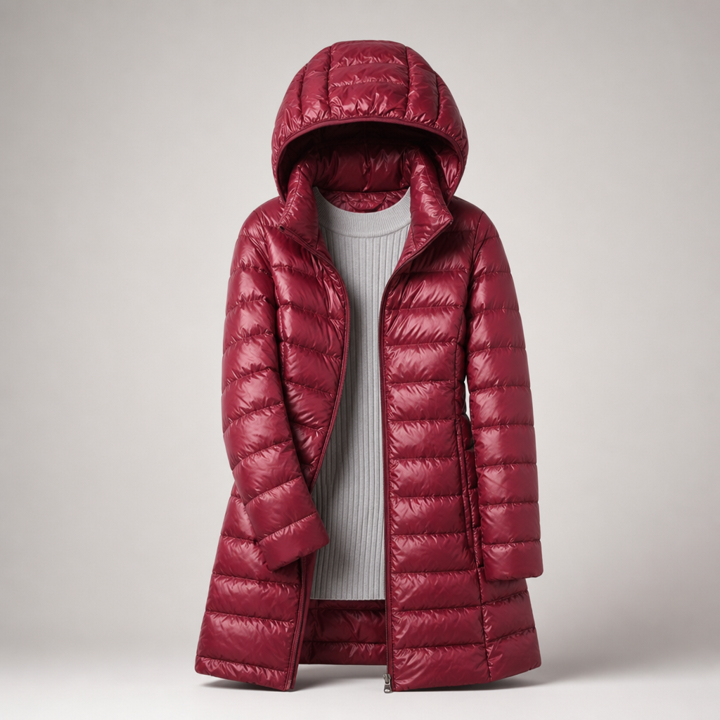 Olivette™ | Long Hooded Puffer Coat