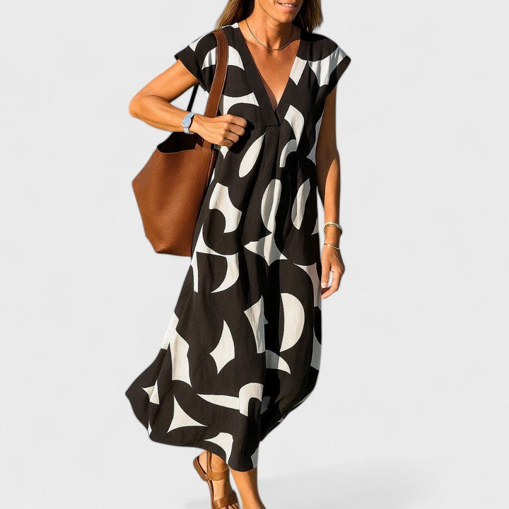 Flowing V-Neck Dress