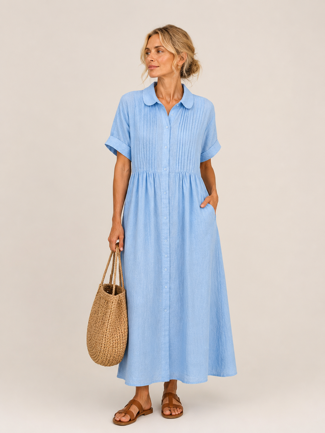 Lorinda™ | Midi Shirt Dress