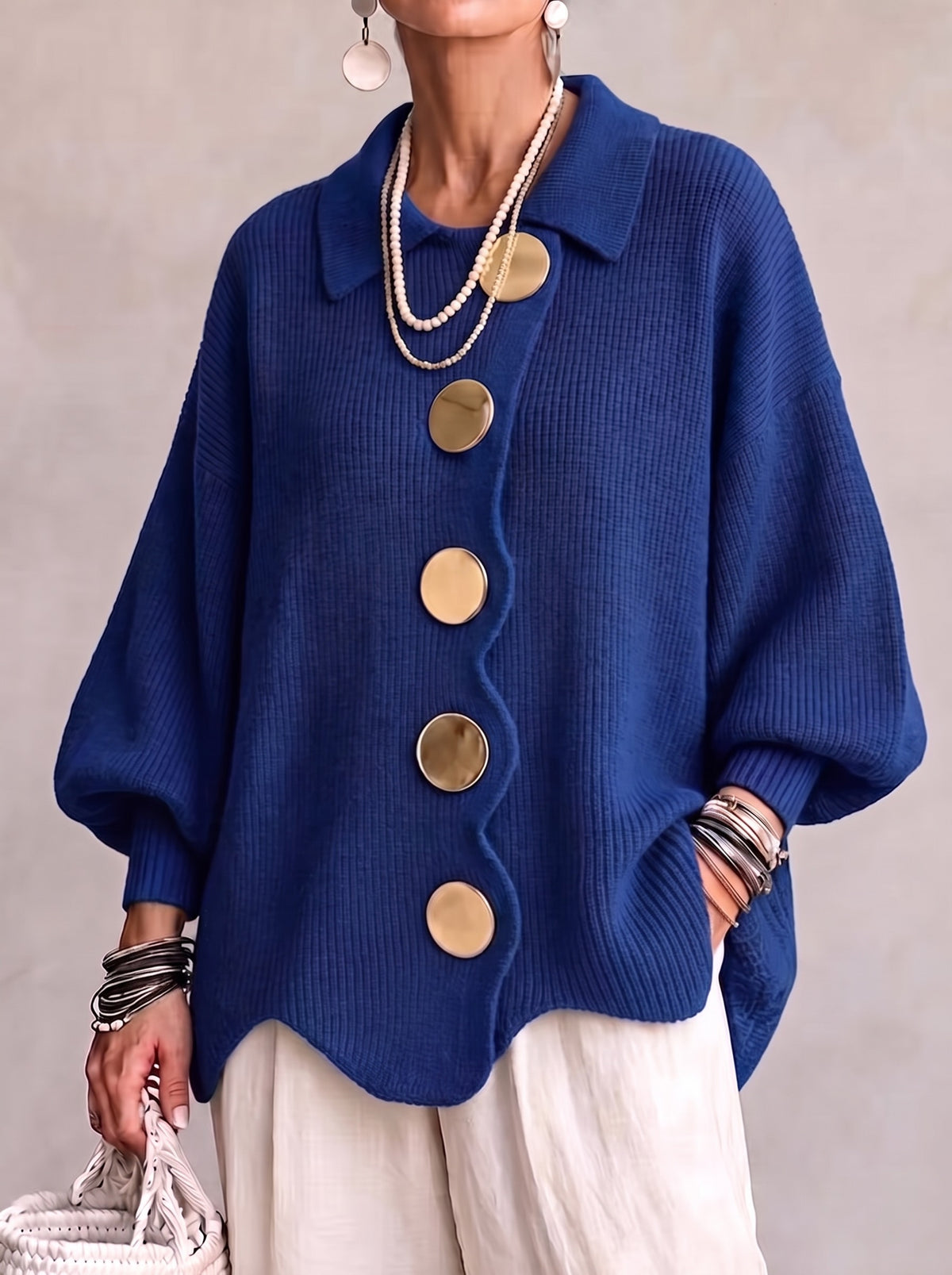 Isadora™ | Scalloped Knit Cardigan