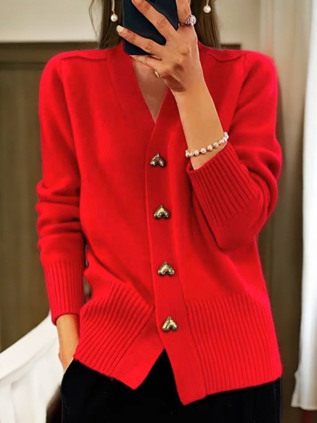 Paloma™ | Heart Button Cardigan