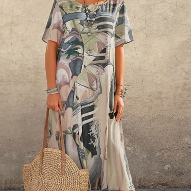 Rhonda™ | Vibrant Tropical Print Dress
