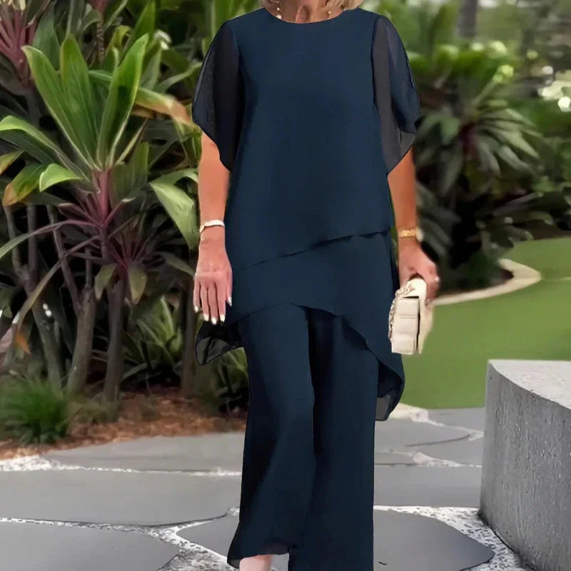 Beverly | Women's Elegant Asymmetrical Two-Piece Set