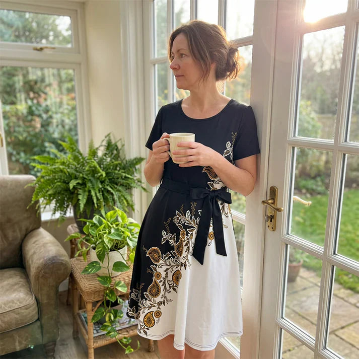 Renata™ | Floral A-Line Tie-Waist Dress