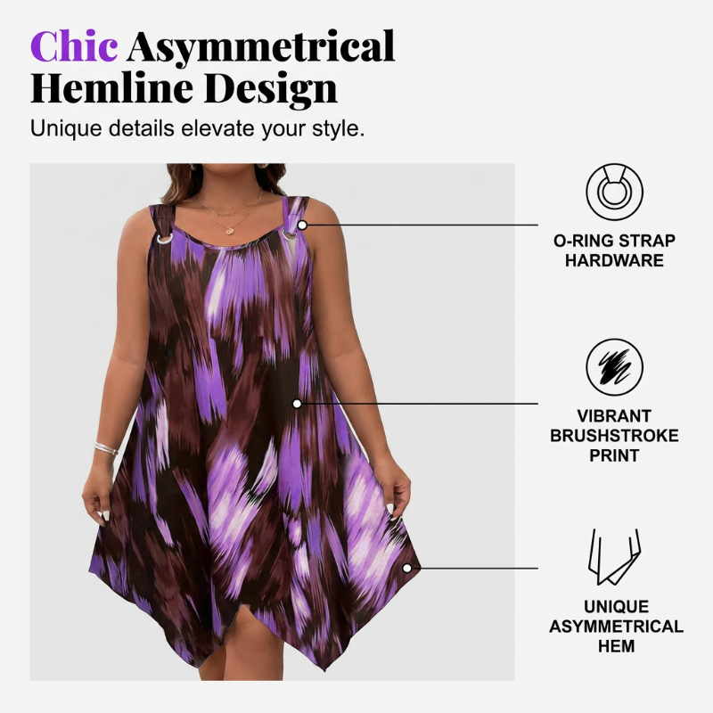 Ondine™ | Gradient Print Sleeveless Dress