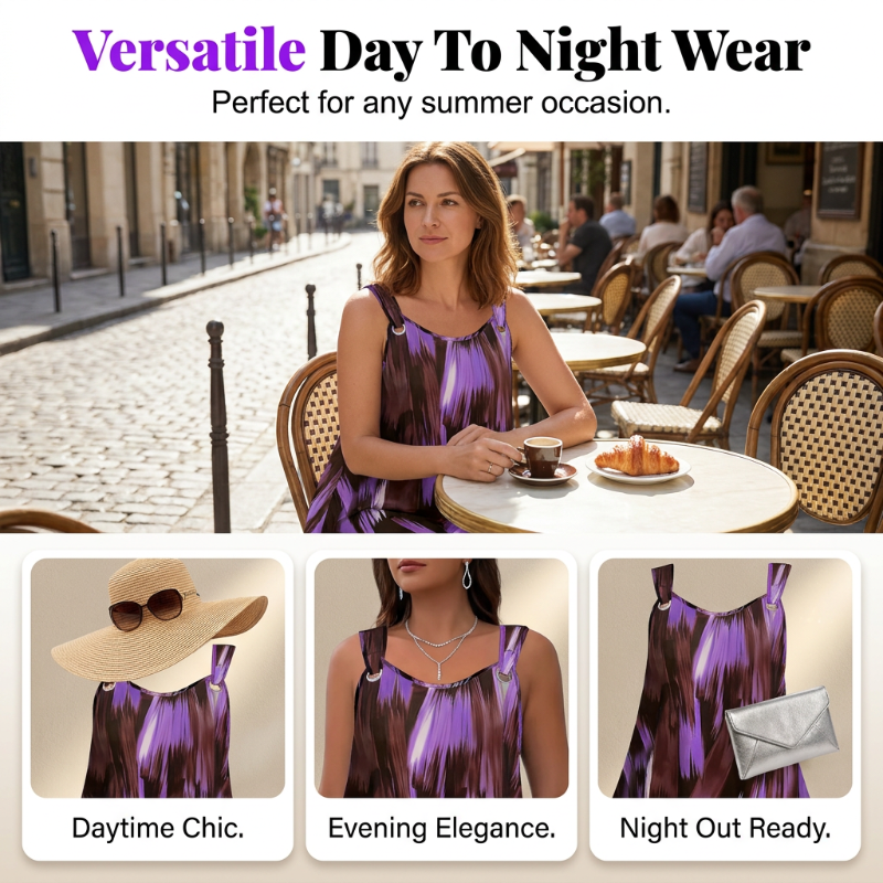 Ondine™ | Gradient Print Sleeveless Dress