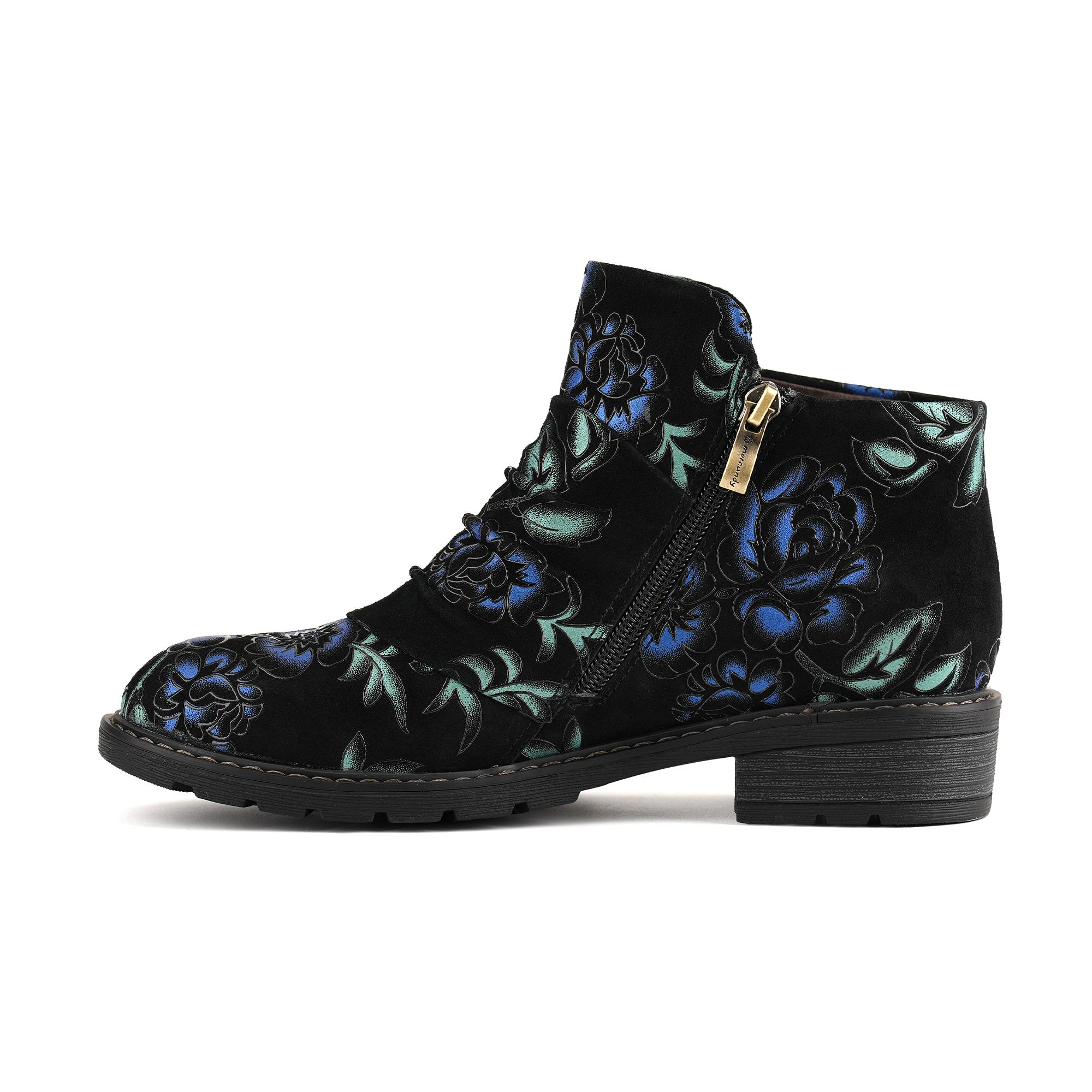 Korvaine™ | Floral Ankle Boot