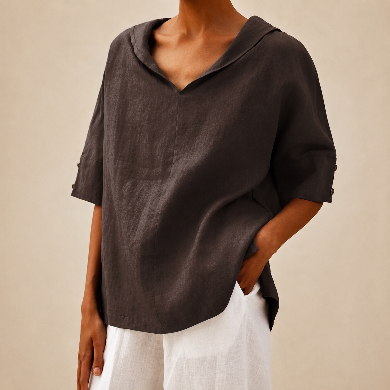Thea™ | Everyday V-Neck Tunic Top