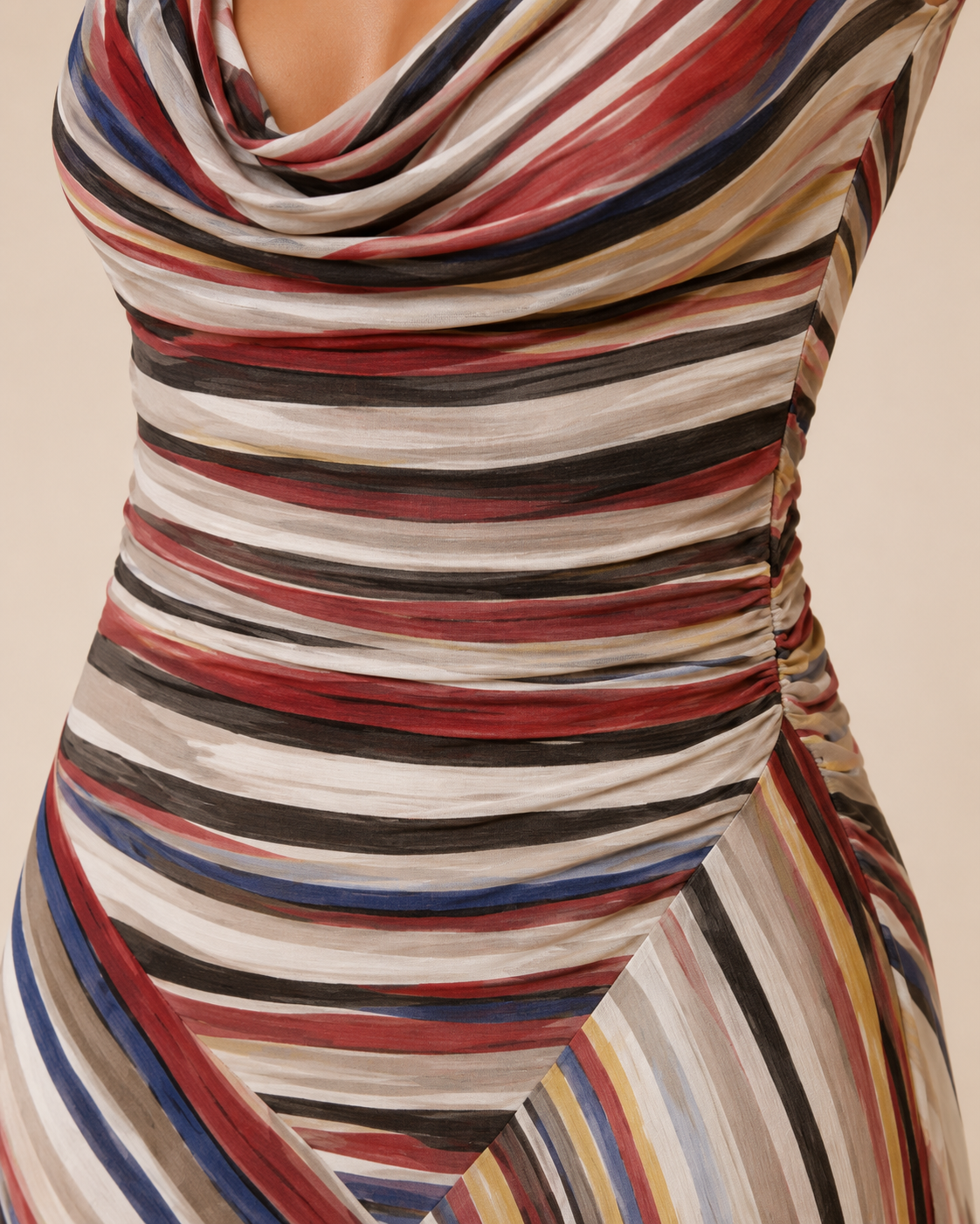 Naveera™ | Stripe Maxi Dress