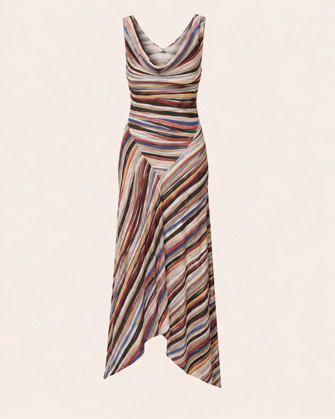 Naveera™ | Stripe Maxi Dress