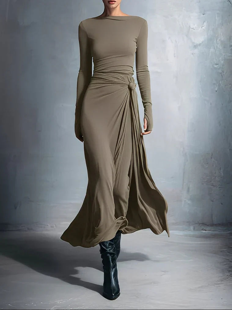 Tovaine™ | Maxi dress with side knot