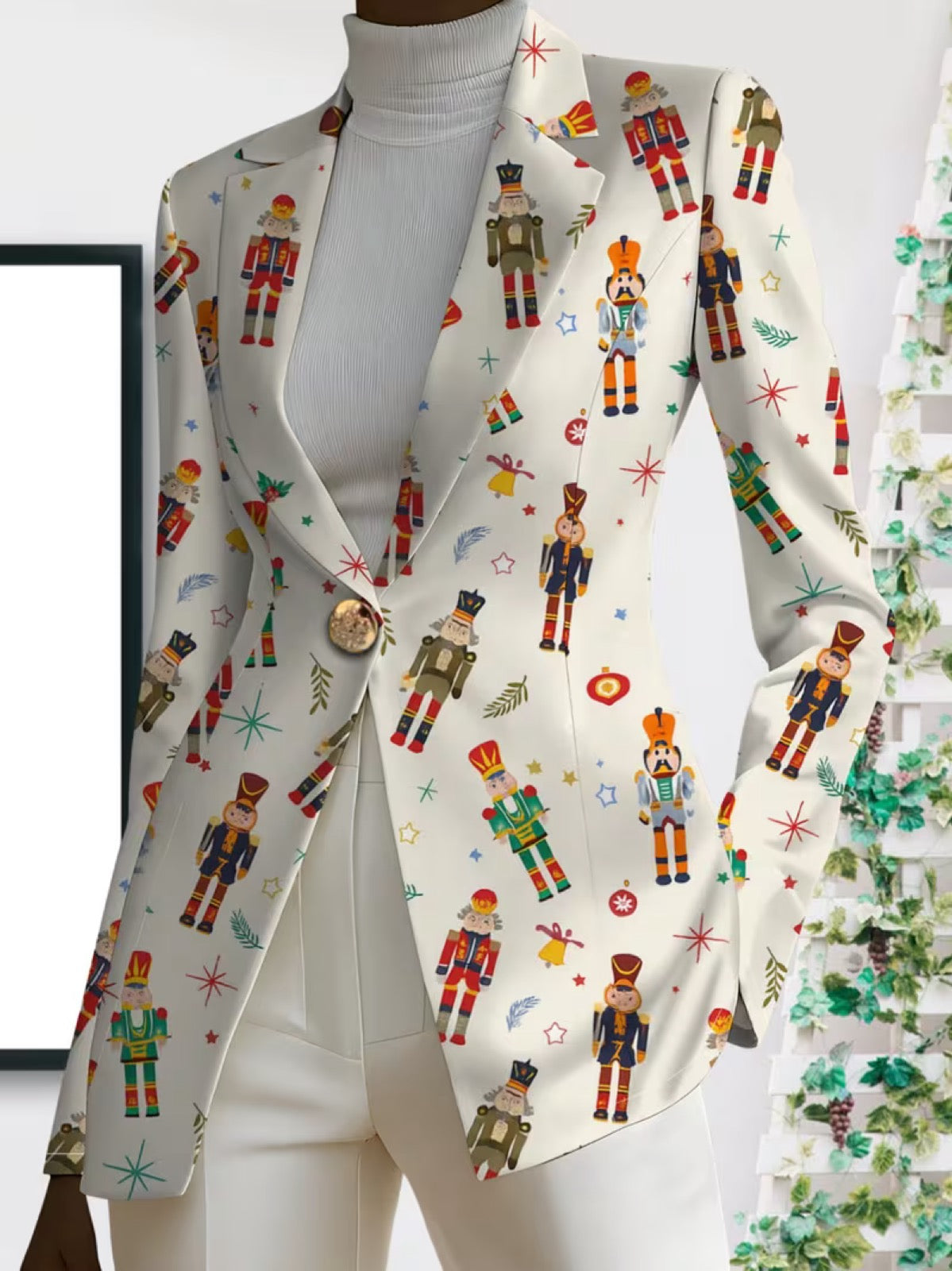 Vivenne™ | Nutcracker Print Blazer